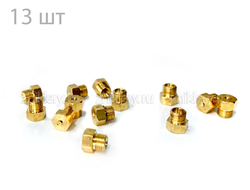 Комплект форсунок для колонки Нева 4510, 4610 (старый образец)