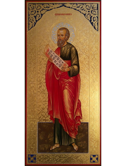 Елисей, Святой Пророк. Рукописная мерная икона.