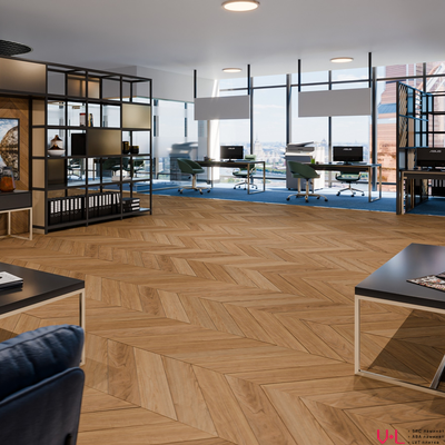 Кварцвиниловая плитка Damy Floor Chevron LVT Монсоро / Montsoreau DF09-Ch-LVT 43 класс толщина 2.5 мм с фаской клеевая 3.048 м2