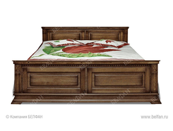 Кровать двуспальная Верди Люкс 140 (высокое изножье), Belfan