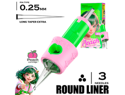 3 RLLT-X/0.25 - Round Liner Long Taper Extra - PEACH