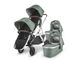 Коляска 2в1 для двойни UPPABaby Vista V2 Emmet Зеленый Меланж (люлька 2шт и прогулка 2шт)