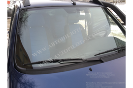 Чехлы Автопилот из экокожи (черный+синий) на Chevrolet Niva (2014+)