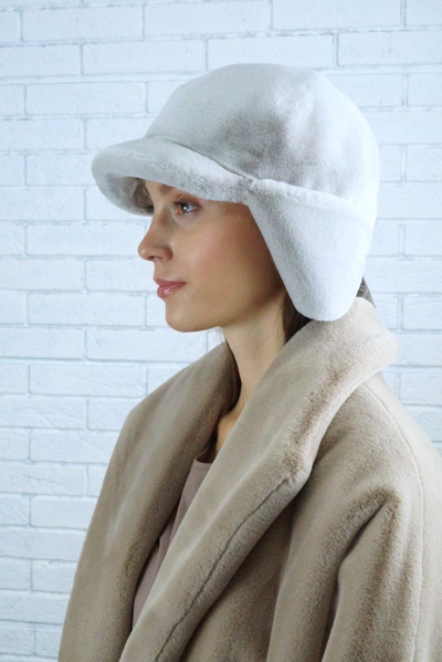 Ушанка "Легенда" цвет пудра