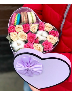 КОРОБОЧКА С МАКАРОНС "PURPLE HEART"