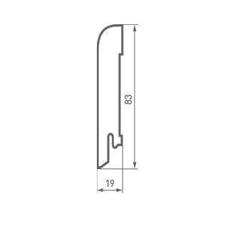 Плинтус Макоре 83х19х2400