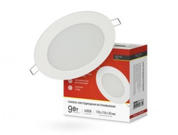 Светильник встраиваемый светодиодный ASD/InHome даунлайт RLP-VC  9W(630lm) 4000К 4K d118(93) белая (без пульс) IP40 3359