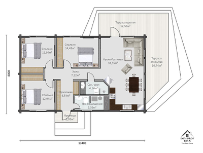 Уютный уголок 13х9