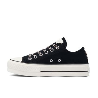 Кеды Converse Chuck Taylor All Star Archive Leopard Print Platform Low Top черные