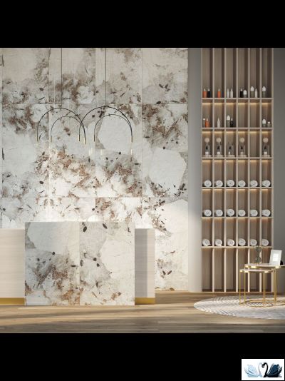 Керамогранит Creto Patagonia 180х120 см High Gloss серый