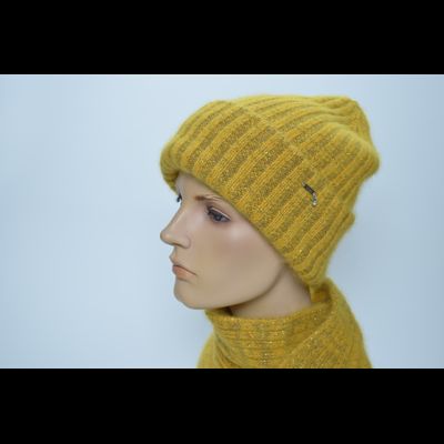 Шапка Vizio 203 CRY лайм с отворотом