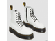 Ботинки Dr. Martens Jadon White Smooth на толстой подошве белые
