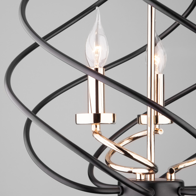 Подвесная люстра в стиле лофт Sorrel 60105/3 черный Eurosvet