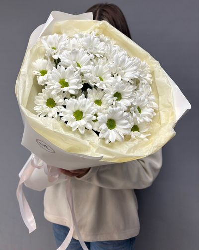 Букет из кустовых хризантем &quot;Луч света&quot;