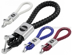 Кожаный плетеный ремешок с логотипом авто, опт ремешок плетеный из кожи с логотипом авто