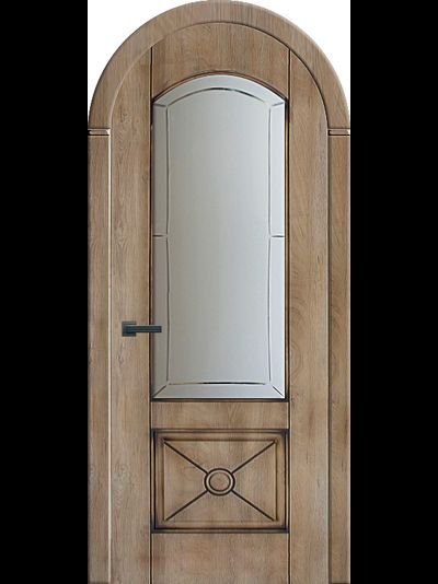 Межкомнатная арочная со стеклом Данте 2