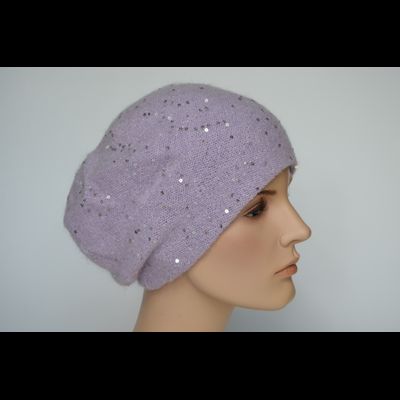 Vizio берет Италия 1042 B лиловый вязаный