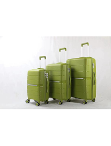 Комплект из 3х чемоданов Treepzon Evo Полипропелен S,M,L зеленый