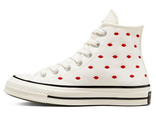 Кеды Converse Chuck 70 Embroidered Lips белые высокие