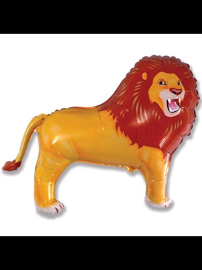 Фольгированная фигура с гелием "Лев"