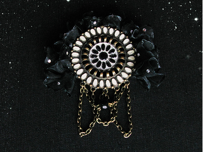 Тайна Галактики. Авторская брошь в готическом стиле