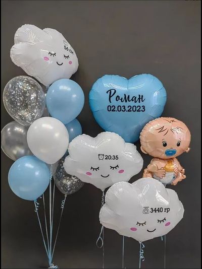 Набор шаров для выписки сына №2
