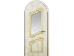 Арочная дверь Афродита с золотой патиной