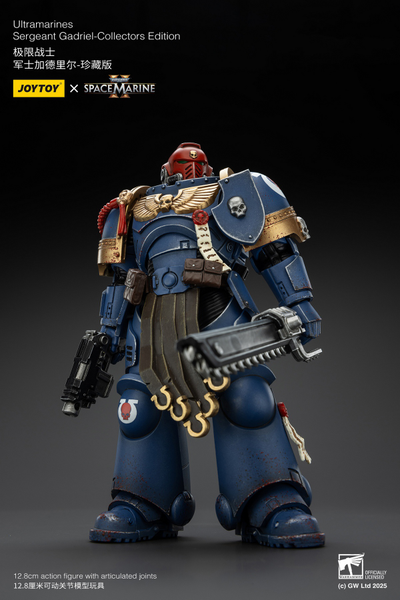 Гадриэль, сержант Ультрамаринов (Warhammer 40k, Spacemarine II) - КОЛЛЕКЦИОННАЯ ФИГУРКА 1/18 Ultramarines Collectors Edition - Sergeant Gadriel (JT01376) - JOYTOY