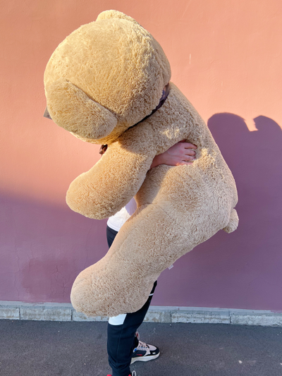 Огромный плюшевый мишка 180 см кремовый Тони