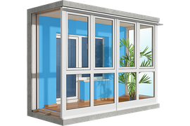 схема французского остекление балкона