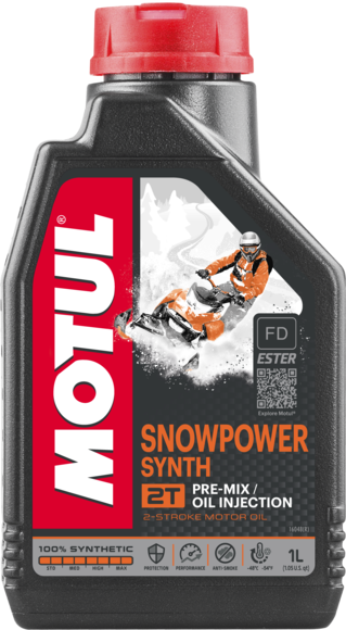 Масло моторное для 2-x тактных двигателей Motul 2T SNOWPOWER SYNTH 2T TC/FD - 1 Л (108209)