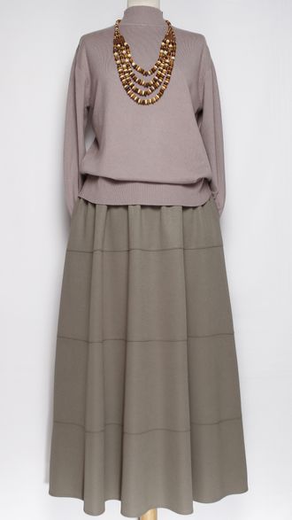 Юбка "ТРИКОТАЖ" хаки р.52,54,56
