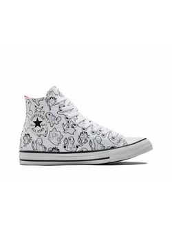 Кеды Converse x Pokemon Poke Ball высокие белые A01651C