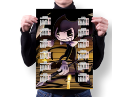 Календарь настенный Бенди и чернильная машина №32