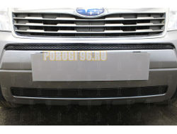 Защита радиатора Subaru Forester  III 2008-2011 black низ PREMIUM
