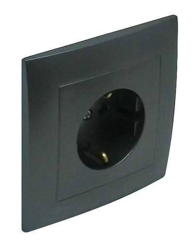 Рамка Logus 90 акварель, 1 пост, серая - Efapel 90910 TIS