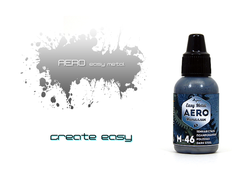 Pacific88: Краска акриловая Aero Easy Metal M-46 "Полированная темная сталь" (18 мл.)