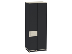 Спальня AURELIO (АУРЕЛИО) - AURELIO 56 Шкаф угловой Антрацит-Блеквуд Сатиновый левый