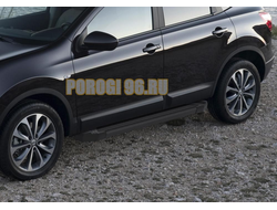 Пороги на Nissan Qashqai +2 (2006-2014) Start Black