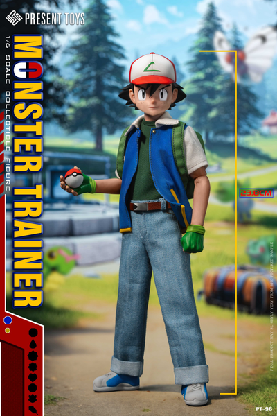 ПРЕДЗАКАЗ - Эш Кетчум (серия Pokemon) - Коллекционная ФИГУРКА 1/6 Monster Trainer (PT-sp96) - PRESENT TOYS ?ЦЕНА: 16900 РУБ.?