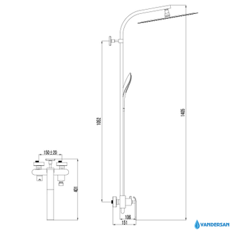 Смеситель для душа Melange LM4960CW