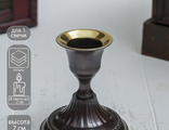 Подсвечник латунь на 1 свечу "Джита" 6х6х7 см