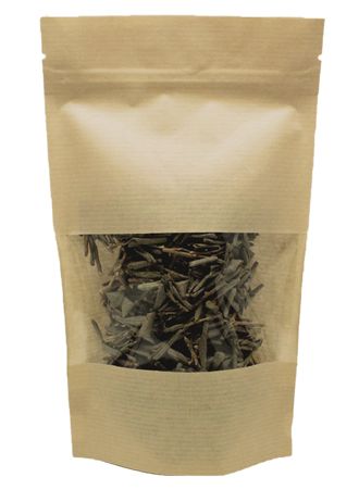 Пакет дойпак с зиплок крафт среднее окно 160х250 мм