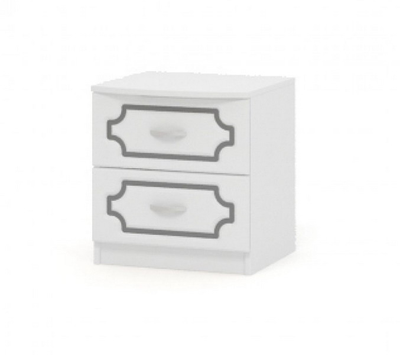 Тумба прикроватная "Классика" белый жемчуг (Бравомебель)