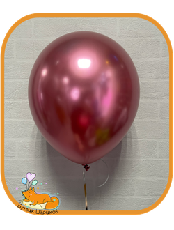 Шарики под потолок хром цвета розовое золото