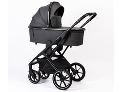 Коляска 3в1 Peppy Tecla 2024 Shadow Antrazit Chrome Edition, Графитовый