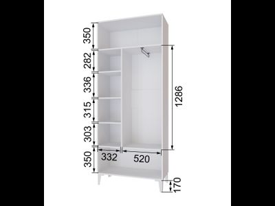 Прихожая Толедо модульная графит (Домани)