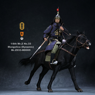 Монгольский конь (Лошадь) в динамичной позе - Коллекционная ФИГУРКА 1/6 scale animal model No.33:Mongolica (dynamic posture) (Mr.Z033-MD005) - Mr.Z