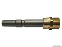 Ниппель (KW) с гайкой для профессионального KARCHER 250bar, 22х1,5внеш, нерж.сталь-латунь