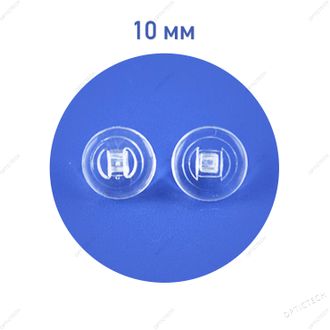 Носовые упоры силиконовые 10 мм, круглые, под винт, (10пар)